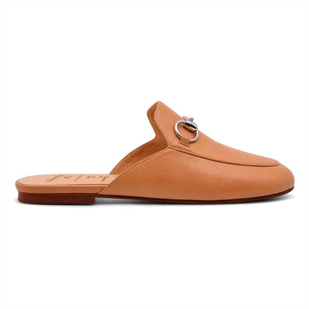 NEW FRENCH SOLE women's cape slip-on slide sandal in tan napa